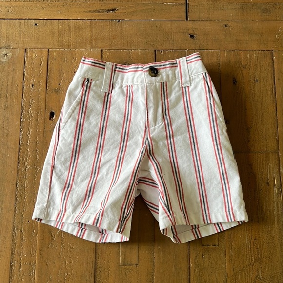 Janie and jack red white and blue striped shorts - Picture 1 of 5